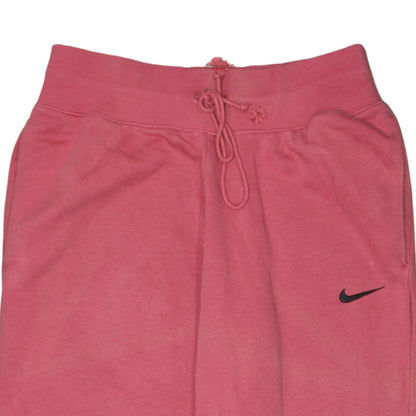 Nike Womens Pink Jogger Sweatpants M Fleece Cotton Blend