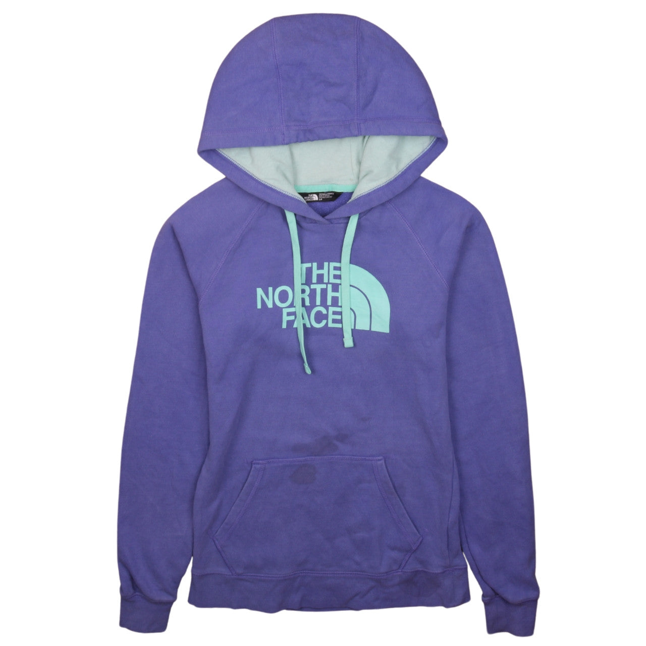The North Face Womens Purple Pullover Hoodie Size S Cotton Blend