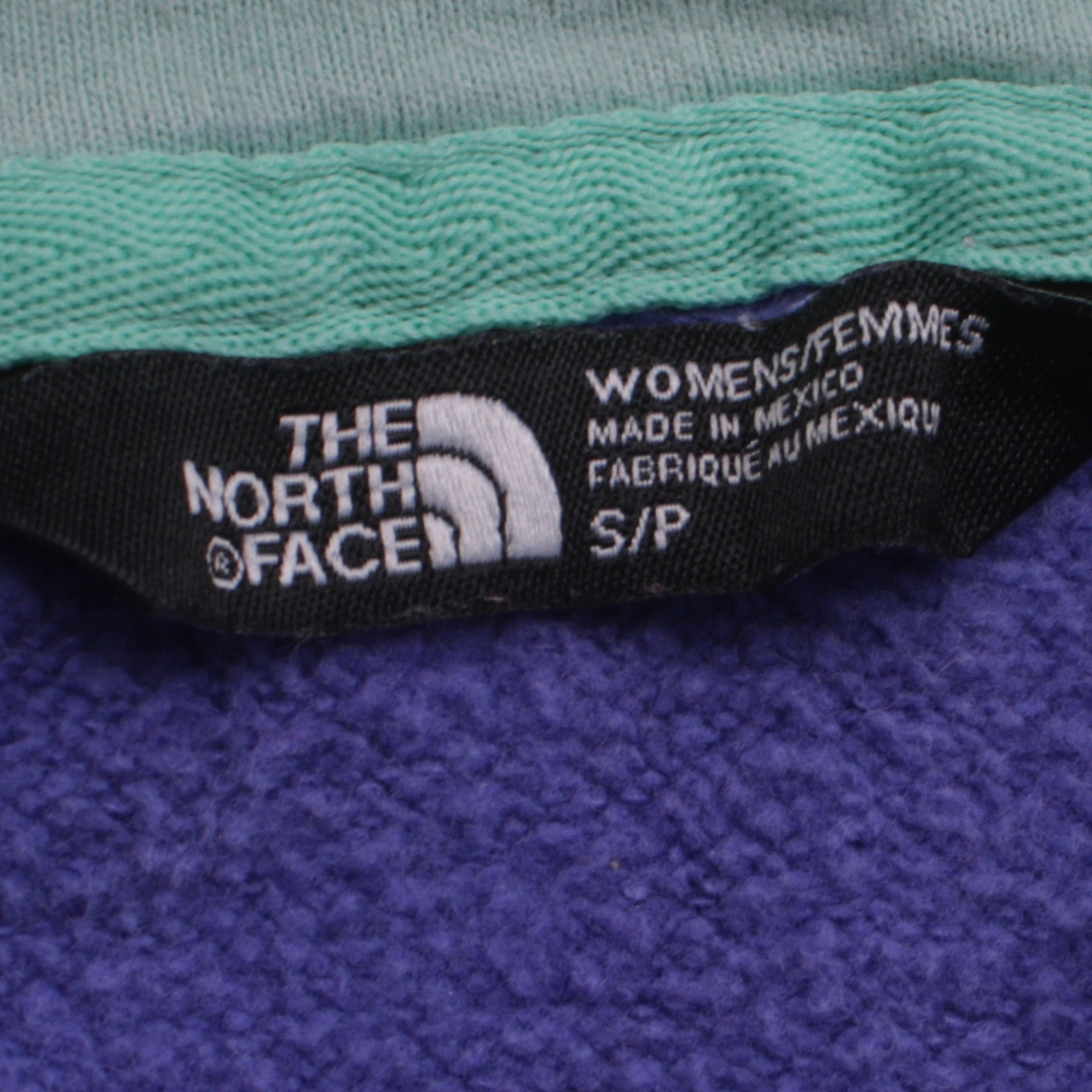 The North Face Womens Purple Pullover Hoodie Size S Cotton Blend