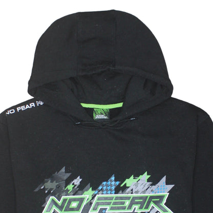 No Fear Men's Black XL Pullover Hoodie Graphic Print Sports Style