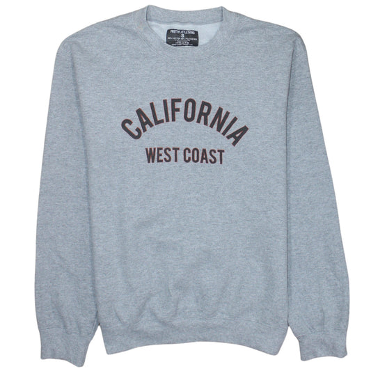 PrettyLittleThing Women’s Grey California West Coast Pullover Sweatshirt Size S