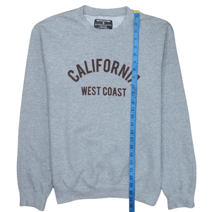 PrettyLittleThing Women’s Grey California West Coast Pullover Sweatshirt Size S