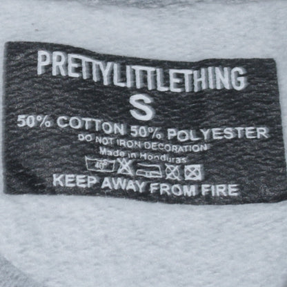 PrettyLittleThing Women’s Grey California West Coast Pullover Sweatshirt Size S