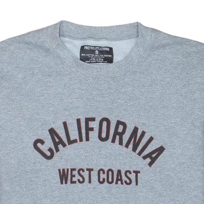 PrettyLittleThing Women’s Grey California West Coast Pullover Sweatshirt Size S