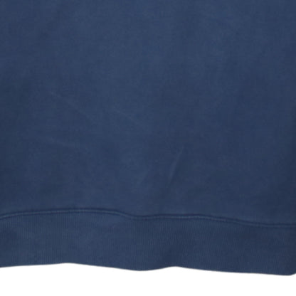 Tommy Hilfiger Boys Blue Pullover Hoodie Size 176 Logo Cotton Sweatshirt