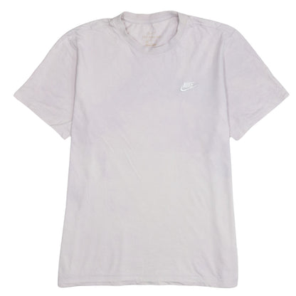 Nike Men's White Crew Neck Short Sleeve Cotton T-Shirt Size M