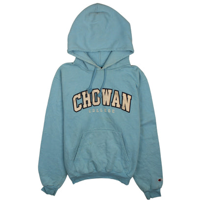 Champion Mens Blue Small Pullover Hoodie Chowan College Graphic