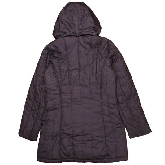 Nautica Men's Black L Hooded Long Puffer Coat Winter Warm