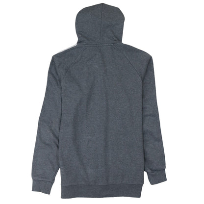 Adidas Men Grey Full Zip Hoodie Size M Regular Fit Sportswear