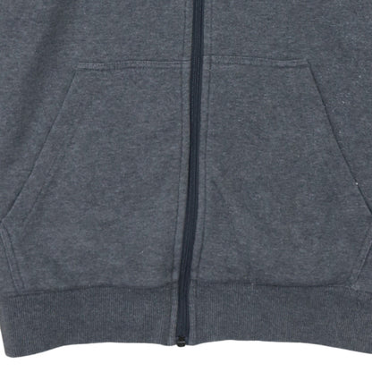 Adidas Men Grey Full Zip Hoodie Size M Regular Fit Sportswear