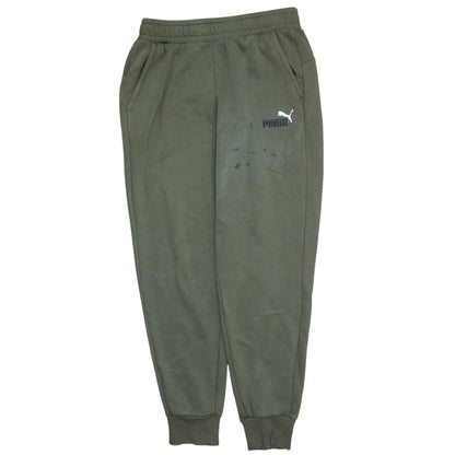 Puma Men's Green Jogger Trousers M Regular Fit Fleece Activewear