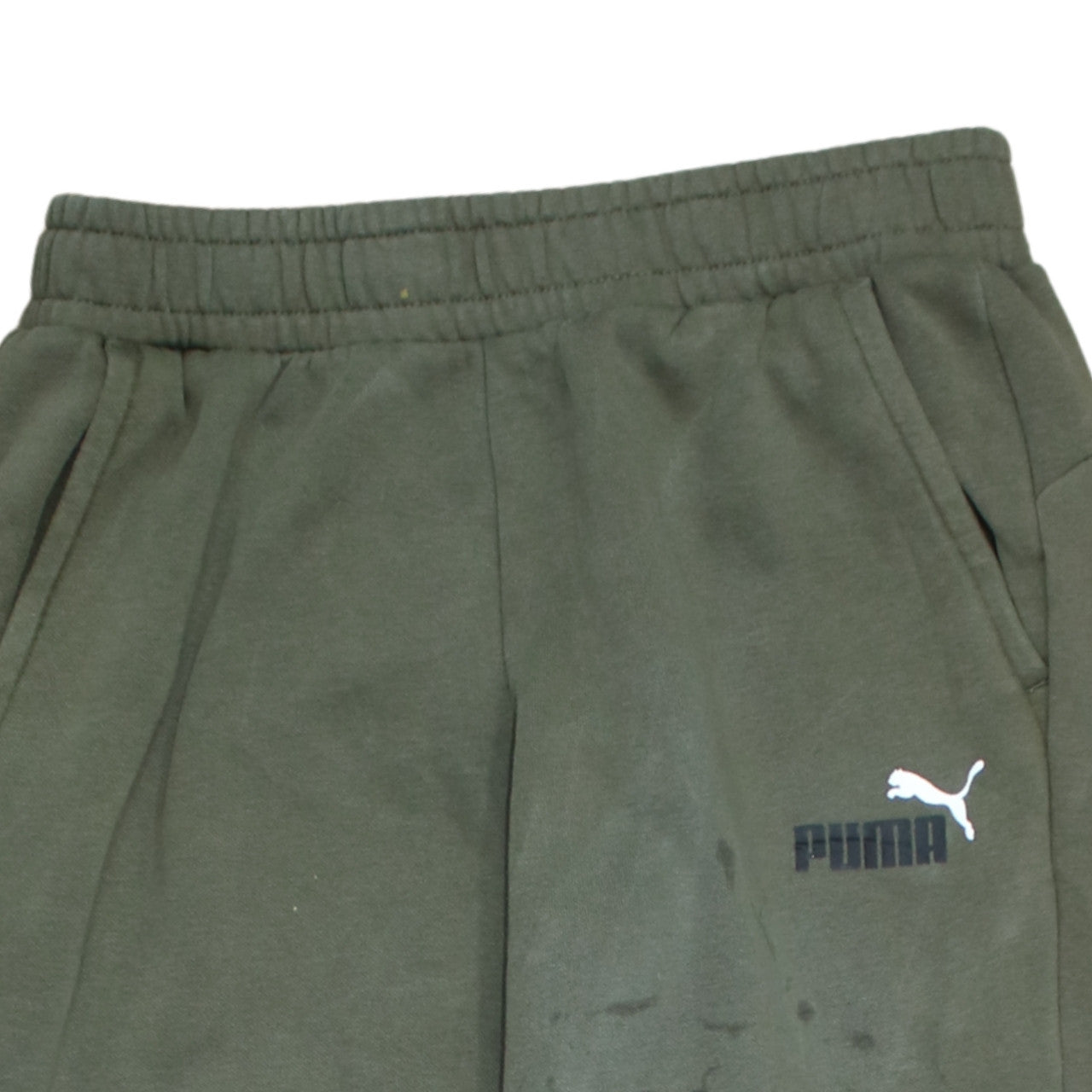 Puma Men's Green Jogger Trousers M Regular Fit Fleece Activewear