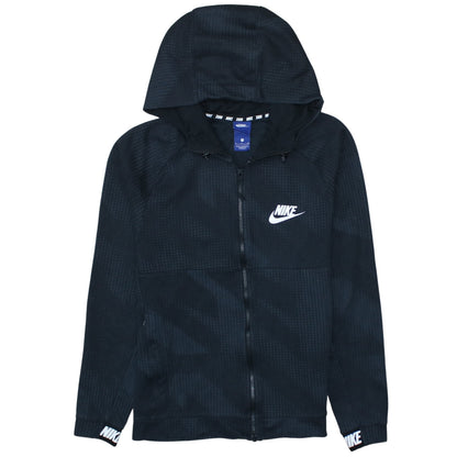 Nike Men's Black Full Zip Hoodie Size S Sportswear Cotton Blend