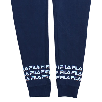FILA Men's Blue XL Jogger Trousers Fleece Activewear Pants