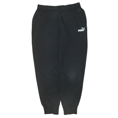 Puma Men's Black Small Regular Fit Jogger Fleece Sweatpants