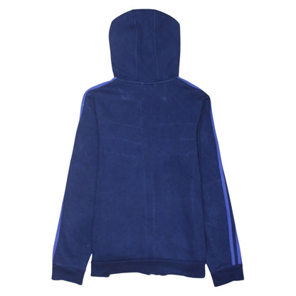 Adidas Women's Blue Full Zip Hoodie Medium Hooded Sportswear