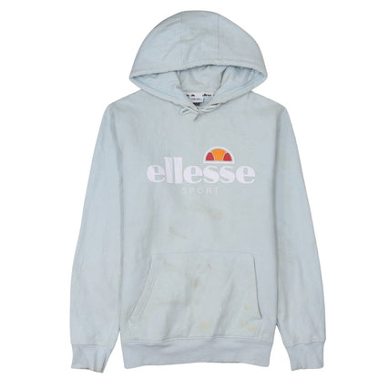 Ellesse Women Blue Pullover Hoodie Size 14 Cotton Blend Sport Logo