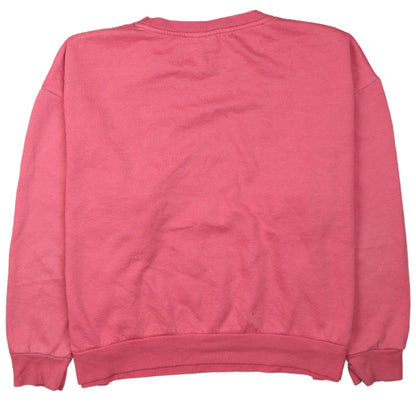 Disney Women Pink Minnie Mouse Sweatshirt 2XL Pullover Cotton Blend