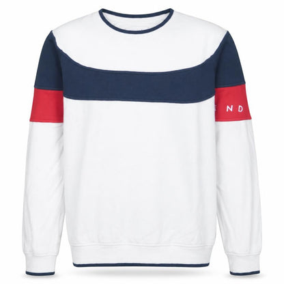 Diamond Supply Co. Men's White Navy Red Colour Block Sweatshirt M