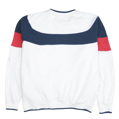 Diamond Supply Co. Men's White Navy Red Colour Block Sweatshirt M