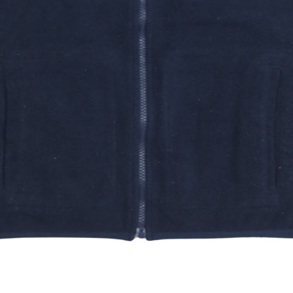 GAP Women’s Blue Fleece Waistcoat L Full Zip Sleeveless Casual Vest