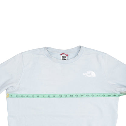The North Face Womens Light Blue Cotton Sweatshirt M Regular Fit