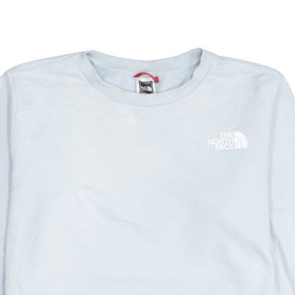 The North Face Womens Light Blue Cotton Sweatshirt M Regular Fit