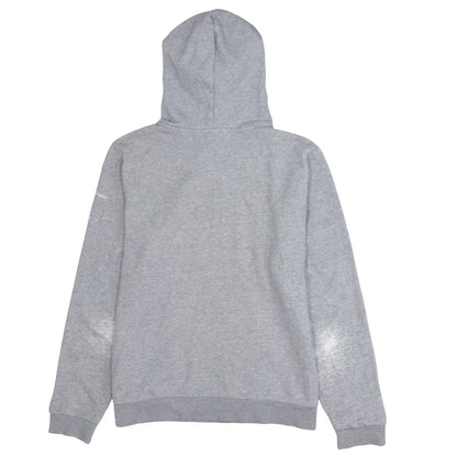 Puma Women Grey Hoodie XL Relaxed Fit Cotton Blend Pullover