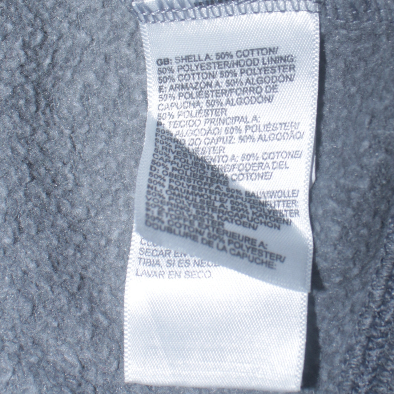 The North Face Women Grey Pullover Hoodie L Cotton Blend