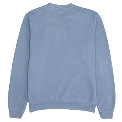 Reebok Men's Blue Logo Crew Neck Fleece Sweatshirt Size M
