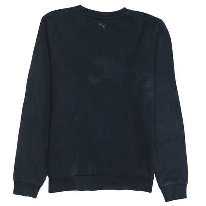 Puma Boys Black Crew Neck Graphic Logo Pullover Sweatshirt 14 Years