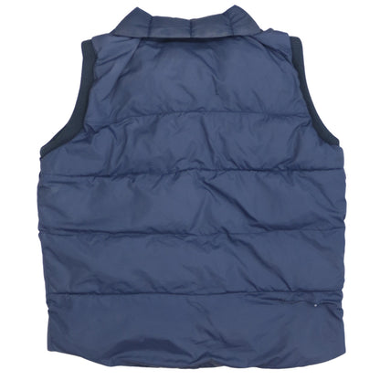 Tommy Hilfiger Women Blue Puffer Waistcoat M Sleeveless Zip