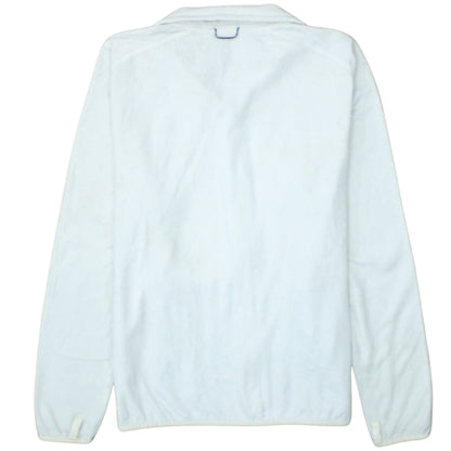 The North Face Womens White Fleece Full Zip Hoodie Size L