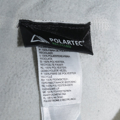 The North Face Womens White Fleece Full Zip Hoodie Size L