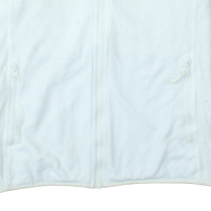 The North Face Womens White Fleece Full Zip Hoodie Size L