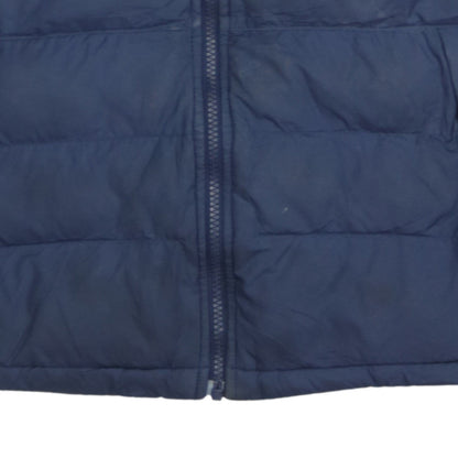 Nike Boys Blue Puffer Gilet Waistcoat XL 13-15 Years Lined Full Zip