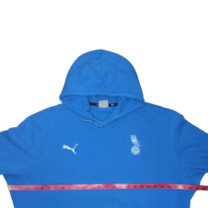 Puma Men's Blue 2XL Pullover Hoodie with Logo and Pocket