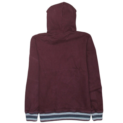 Champion Men’s Brown Logo Pullover Hoodie Size L Cotton