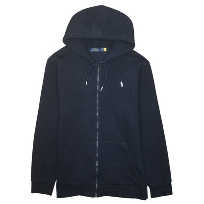 Polo Ralph Lauren Men's Blue Full Zip Hoodie XL Cotton Fleece