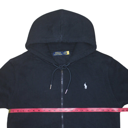 Polo Ralph Lauren Men's Blue Full Zip Hoodie XL Cotton Fleece