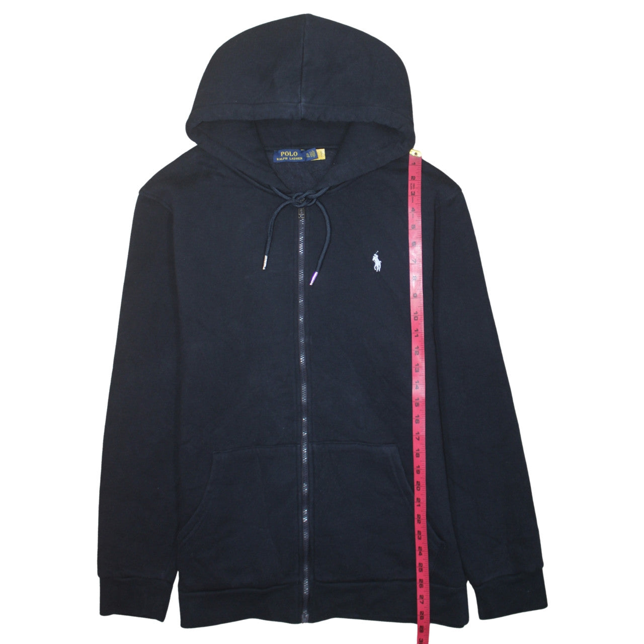 Polo Ralph Lauren Men's Blue Full Zip Hoodie XL Cotton Fleece
