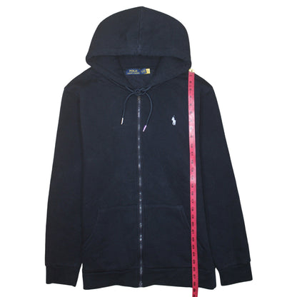 Polo Ralph Lauren Men's Blue Full Zip Hoodie XL Cotton Fleece