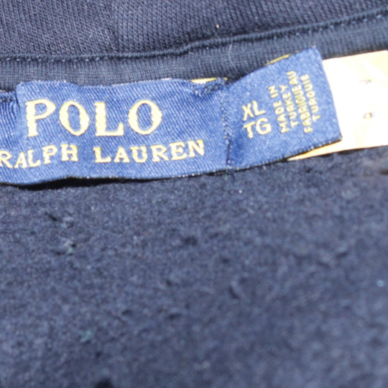 Polo Ralph Lauren Men's Blue Full Zip Hoodie XL Cotton Fleece