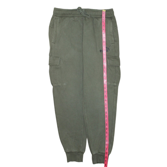 Puma Men's Green Regular Fit Jogger Trousers Size M