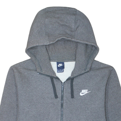 Nike Men's Grey Full Zip Hoodie Size M Fleece Sportswear