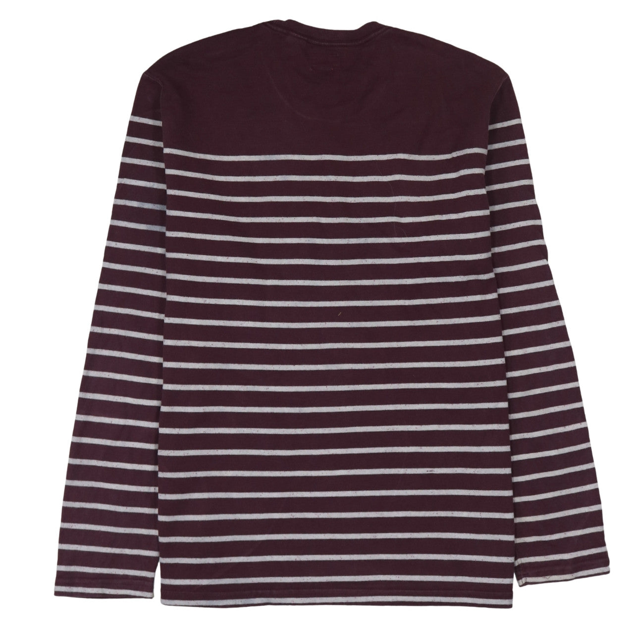 Levi's Men's Brown Striped Long Sleeve Crew Neck Cotton Sweatshirt Size L