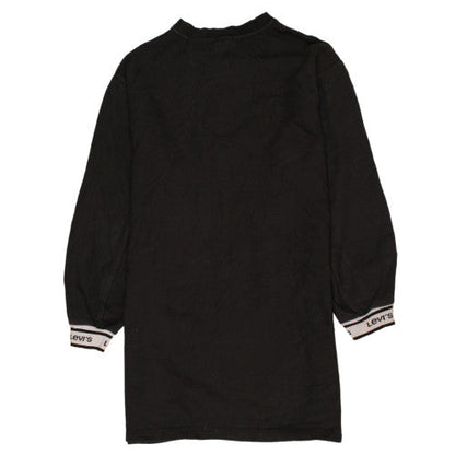 Levi's Women's Black Small Pullover Sweatshirt with Logo Trim