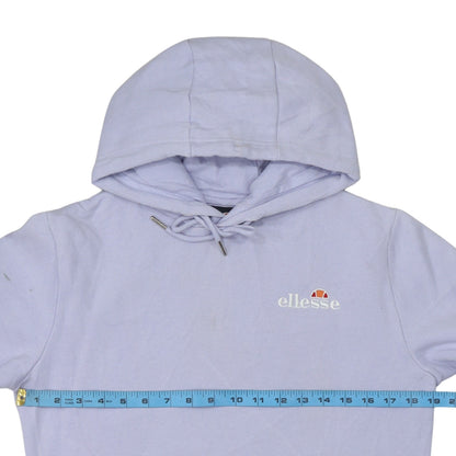 Ellesse Womens Lilac Pullover Hoodie Small Cotton Blend Casual