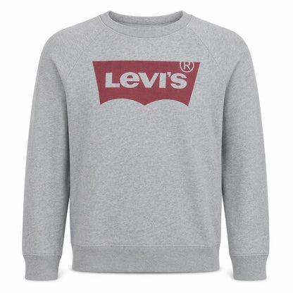 Levi's Men's Grey Crew Neck Logo Sweatshirt Size S Regular Fit