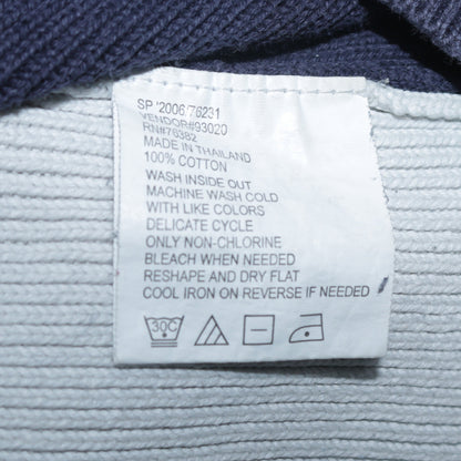 Timberland Men's Blue Cotton 1/2 Zip Collared Jumper Size L